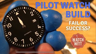 Pilot Watch Build  Phylida Case amp Dial DG2813 Automatic Movement [upl. by Cynarra]