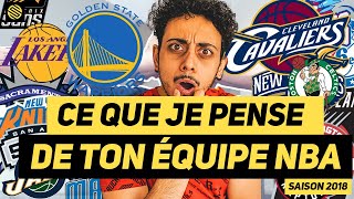 CE QUE JE PENSE DE TON EQUIPE NBA [upl. by Ainnos]