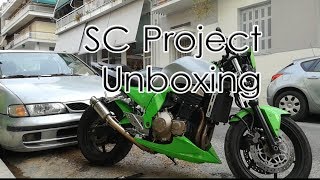 Z750 SC PROJECT UNBOXING amp EXHAUST SOUND [upl. by Belva]