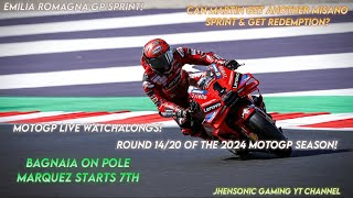 LIVE WATCHALONG  MOTOGP 2024 MISANO 2 SPRINT  2192024  CAN MARTIN GET REDEMPTION ON MISANO 1 [upl. by Feingold]