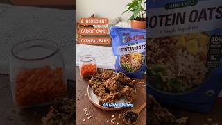 Only 6 Ingredients Carrot Cake Oatmeal Bars Recipe shorts healthyfood glutenfreecake [upl. by Damara]