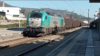 Comboios na Estação de Barroselas Linha do Minho [upl. by Orban65]