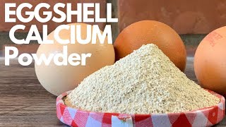 How to Make EGGSHELL CALCIUM POWDER  ZERO WASTE [upl. by Onaivatco595]