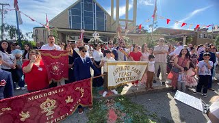 Espirito Santo Churchs Spectacular Procession In Fall River Ma  2024 [upl. by Esile]