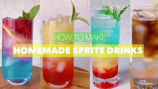 SPRITE HOMEMADE DRINKS  10 EASY MADE [upl. by Aenotna]