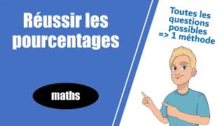 Réussir avec les POURCENTAGES  Maths  Lycée [upl. by Ayerdna430]