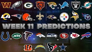 NFL Week 11 Predictions [upl. by Patrica]