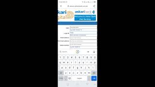 How to register mobile banking app Askari app Askari digital banking [upl. by Maurreen]