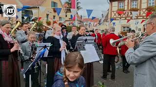 Erntedankfest 2024 mit Festumzug in Gochsheim  4K [upl. by Esidnac]