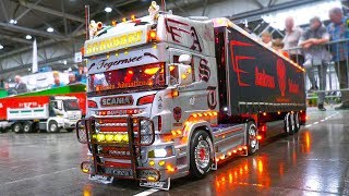 MOST IMPRESSIVE RC MODEL TRUCKS RC SCANIA MAN ACTROS GRAND HAULER SUPER SCALE [upl. by Sirapal]