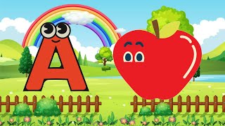 AtoZ alphabets rhymes  abcd  ABC song  Nursery rhymes  A for apple  Bfor ball nursery atoz [upl. by Antin]