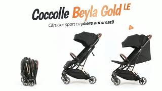 Carucior sport cu pliere automata Coccolle Beyla Gold Limited Edition  smartbabyro [upl. by Madriene]