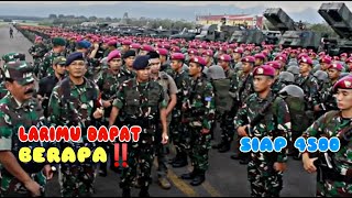 PANGLIMA TNI BERTANYA KEPADA ANGGOTA  LARIMU BERAPA SIAP 4500‼️ [upl. by Doownelg]