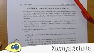 Intro zu den Aufgaben über kombinatorische Abzählverfahren  08 Blatt 1648 [upl. by Larner]