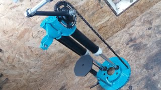 quotИНТЕРЕСНЫЙquot и quotПРОСТОЙquot вариант стойки для дрели с цепным приводомHomemade Drill press [upl. by Dibb358]