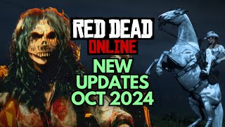 RDO October 2024 Updates Halloween Pass Limited Edition Items Discounts amp More [upl. by Suoilenroc]