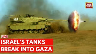 Israel Palestine War LIVE  Israels Tanks amp Troops Are Ready For Ground Invasion In Gaza  Hamas [upl. by Sella545]