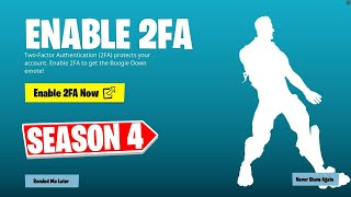 HOW TO ENABLE 2FA IN FORTNITE CHAPTER 4 SEASON 4 EASY METHOD [upl. by Latsyrk]