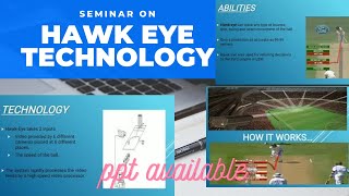 HAWK EYE TECHNOLOGY Seminar ppt what is hawk eye by khan sir power point presentationdetail ppt [upl. by Ater]