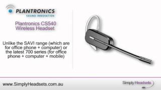 Plantronics CS540 Wireless Headset Video Overview [upl. by Austin]