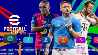 eFootball PES 2025 PPSSPP Download English Commentary New UCL Update All Kits amp Mk [upl. by Anihtyc575]