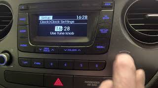 Hyundai i10 Clock Setting How To Set the time and date in the radio [upl. by Alguire954]