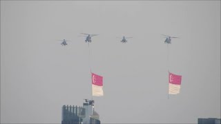 NDP 2014 Flag Flypast Orchard to Marina Bay [upl. by Adrian908]