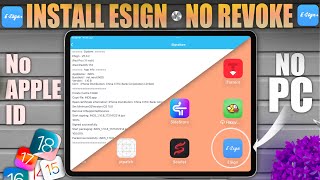 Install IPA on iPhone No PC No Revoke  eSign iOS Solution [upl. by Ahsiea]