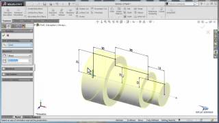 Solidworks revolved boss base sample 1 [upl. by Crispin845]