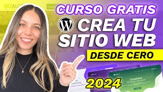 Como CREAR UNA PAGINA WEB EN WORDPRESS DESDE CERO 2024 TUTORIAL [upl. by Wilsey]