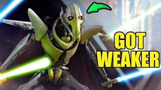 Why Grievous Got WAY Weaker Over Time  Star Wars Explained [upl. by Zoilla]