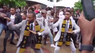 The Omicron Kappa Chapter of Alpha Phi Alpha  Spring 2019 Graduation Step [upl. by Kcirrad]