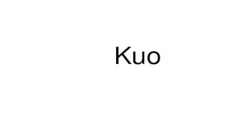 How to pronounce Kuo [upl. by Auohs]