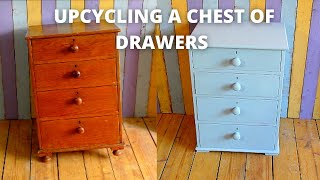 REFURBISHING A PINE CHEST OF DRAWERS [upl. by Rakia]