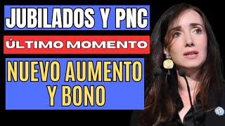 ÚLTIMO MOMENTO AUMENTO Y NUEVO BONO A JUBILADOS [upl. by Kathlene677]