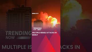 Multiple Israeli Attacks In Beirut [upl. by Silvain]