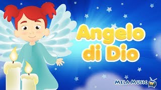 Angelo di Dio  Preghiere per bambini MelaEducational [upl. by Etnovaj]