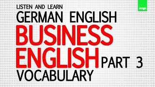 Englisch lernen für Anfänger  Business English vocabulary part 3  learn german language [upl. by Zul]