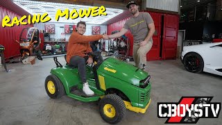 Building a Racing Lawnmower for CboysTV [upl. by Ailaht]