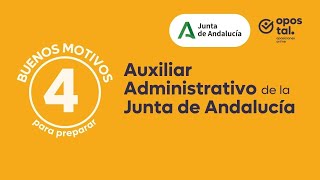 Oposiciones Auxiliar Administrativo Junta de Andalucía [upl. by Llewon]