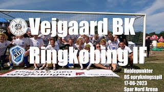 Vejgaard BK  Ringkøbing IF  Højdepunkter 1762023 [upl. by Adnolahs591]