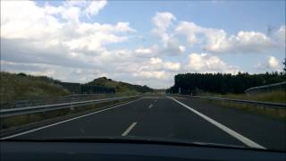 Audi Q7 42 FSI on autobahn 240 kmh [upl. by Hollington801]