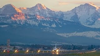 Bombardier BD700 amp Impressive Swiss Alps HD [upl. by Esydnac]