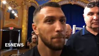 Vasiliy Lomachenko ALL SMILES fight week  esnews [upl. by Rexfourd87]