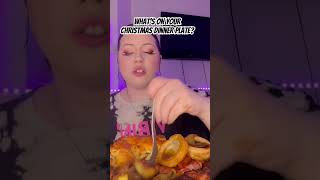 What do you eat at Christmas mukbang asmr food eatingsounds christmasdinner roastdinner st [upl. by Ayiak]