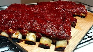 Fall off the bone oven baked ribs  easy pork barbeque ribs recipe [upl. by Tomlin]