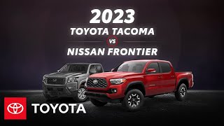 2023 Toyota Tacoma vs 2023 Nissan Frontier  Toyota [upl. by Yrolam]