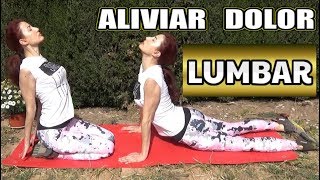 ALIVIAR DOLOR LUMBAR  Estiramientos muy efectivos [upl. by Emalia]