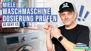 Miele Waschmaschine zeigt Dosierung prüfen [upl. by Dannel]