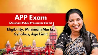 APP Exam  Assistant Public Prosecutor Exam   Tamil Nadu Civil judge [upl. by Ahsenom]